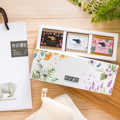 禮盒+白色提袋(純包裝,不含皂)【購物滿599免運】-1